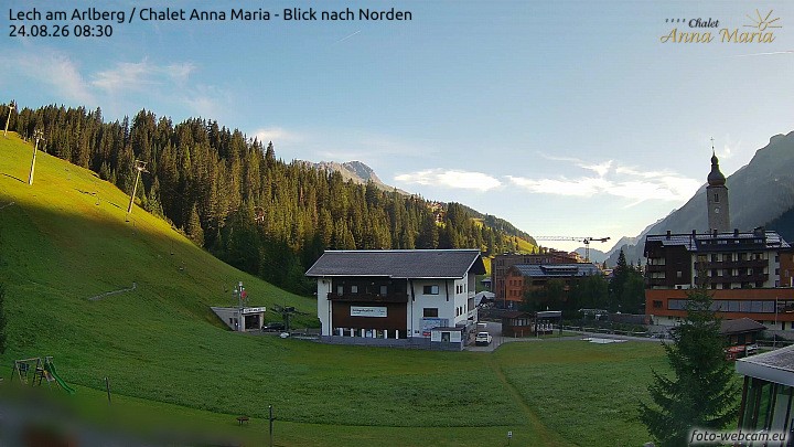 Archiv Foto Webcam Schlegelkopfareal, Lech