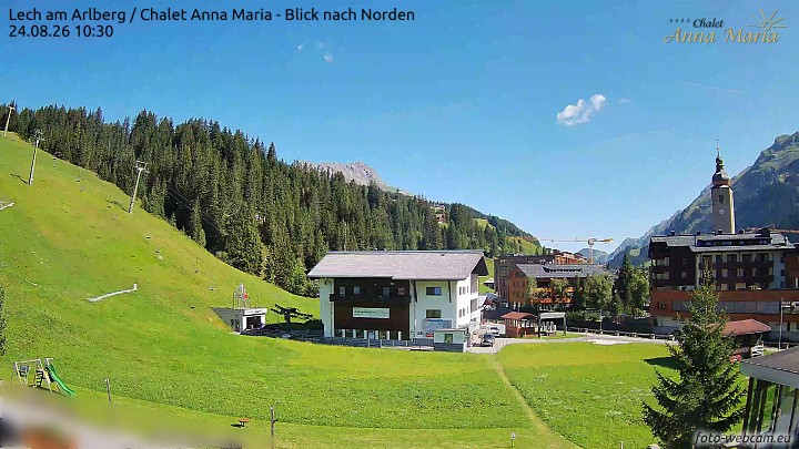 Archiv Foto Webcam Schlegelkopfareal, Lech