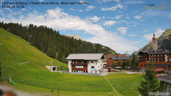 Archiv Foto Webcam Schlegelkopfareal, Lech