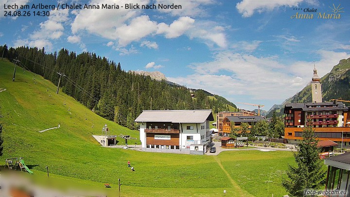 Archiv Foto Webcam Schlegelkopfareal, Lech