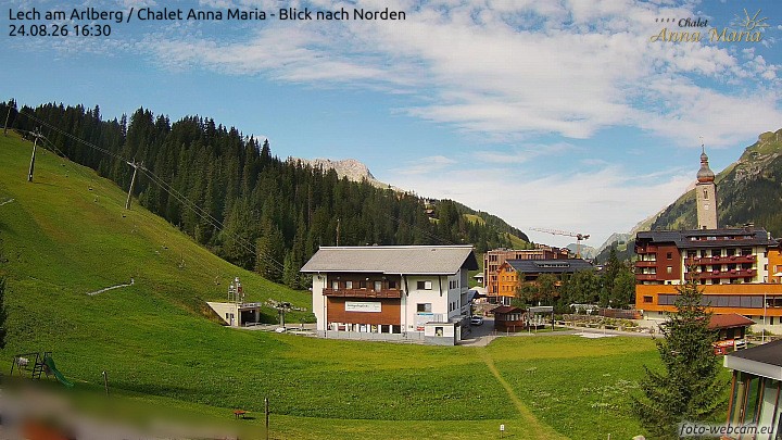 Archiv Foto Webcam Schlegelkopfareal, Lech