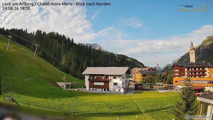 Archiv Foto Webcam Schlegelkopfareal, Lech