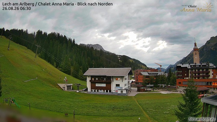 Archiv Foto Webcam Schlegelkopfareal, Lech