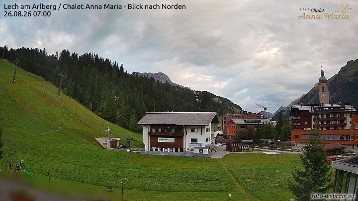 Archiv Foto Webcam Schlegelkopfareal, Lech