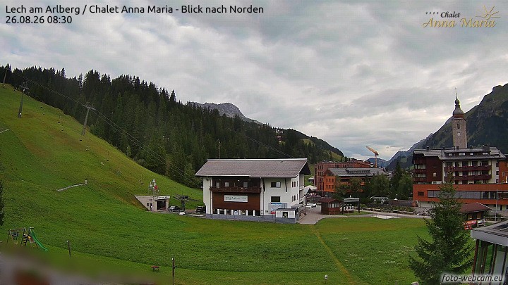 Archiv Foto Webcam Schlegelkopfareal, Lech