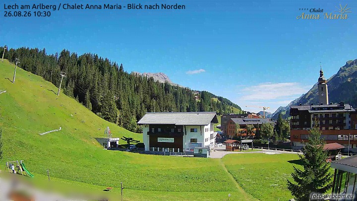 Archiv Foto Webcam Schlegelkopfareal, Lech