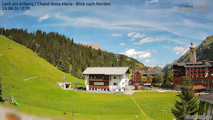 Archiv Foto Webcam Schlegelkopfareal, Lech