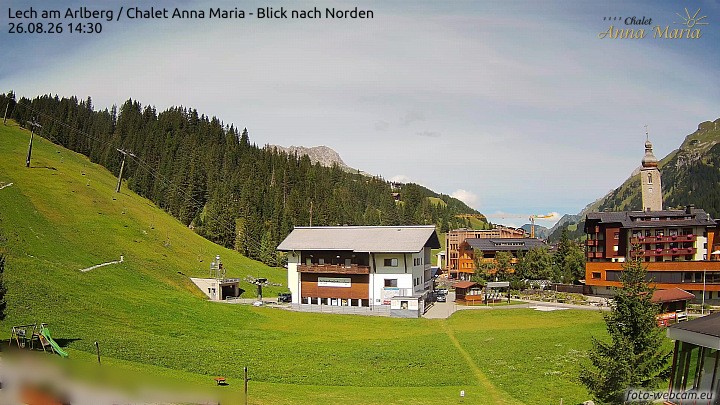 Archiv Foto Webcam Schlegelkopfareal, Lech