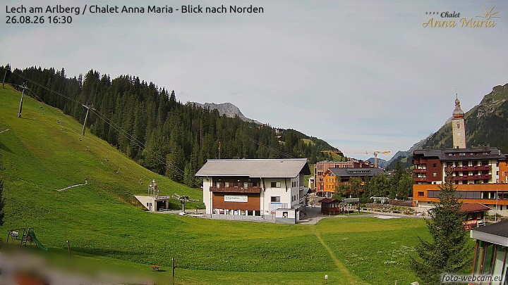 Archiv Foto Webcam Schlegelkopfareal, Lech