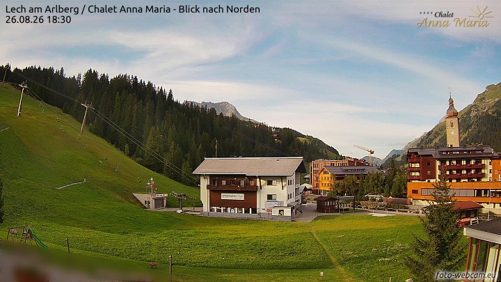 Archiv Foto Webcam Schlegelkopfareal, Lech