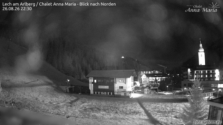 Archived image Webcam Lech (Chalet Anna Maria)
