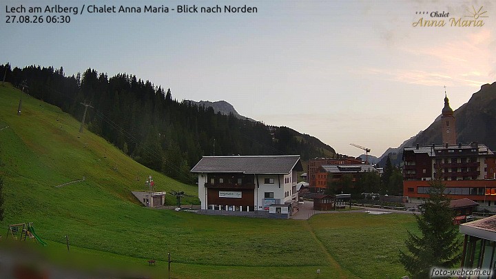 Archiv Foto Webcam Schlegelkopfareal, Lech