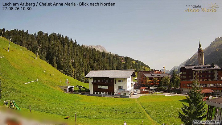 Archiv Foto Webcam Schlegelkopfareal, Lech