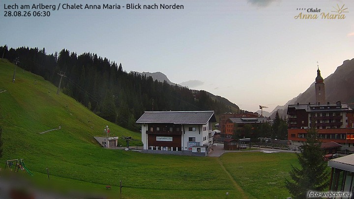 Archiv Foto Webcam Schlegelkopfareal, Lech