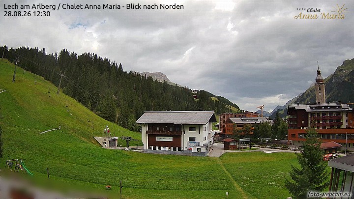 Archiv Foto Webcam Schlegelkopfareal, Lech