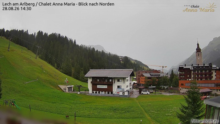 Archiv Foto Webcam Schlegelkopfareal, Lech