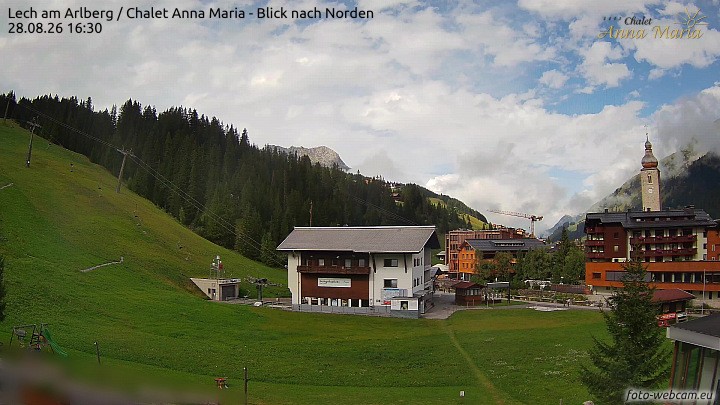 Archiv Foto Webcam Schlegelkopfareal, Lech