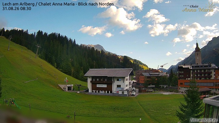 Archiv Foto Webcam Schlegelkopfareal, Lech