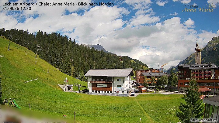 Archiv Foto Webcam Schlegelkopfareal, Lech