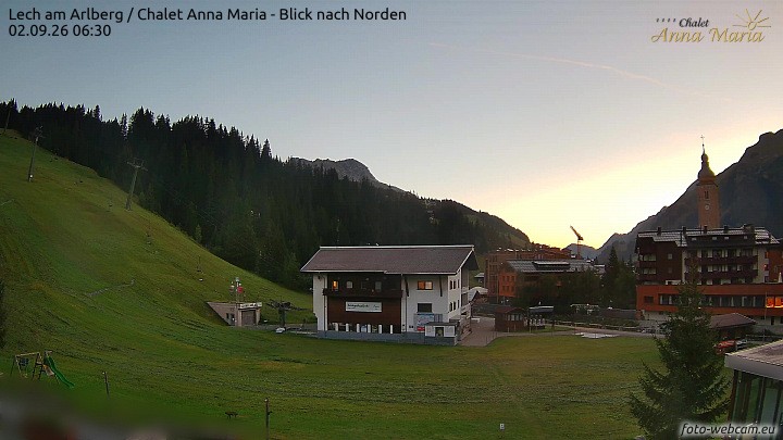 Archiv Foto Webcam Schlegelkopfareal, Lech