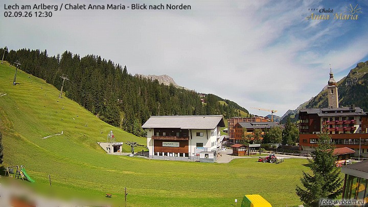 Archiv Foto Webcam Schlegelkopfareal, Lech