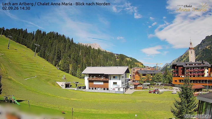 Archiv Foto Webcam Schlegelkopfareal, Lech
