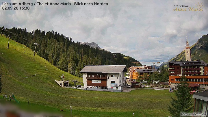 Archiv Foto Webcam Schlegelkopfareal, Lech