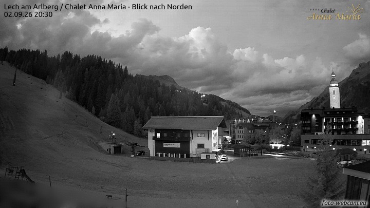 Archived image Webcam Lech (Chalet Anna Maria)