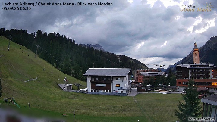 Archiv Foto Webcam Schlegelkopfareal, Lech