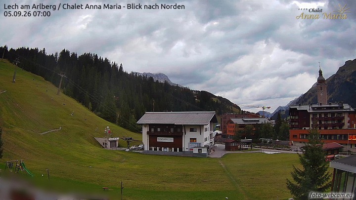 Archiv Foto Webcam Schlegelkopfareal, Lech