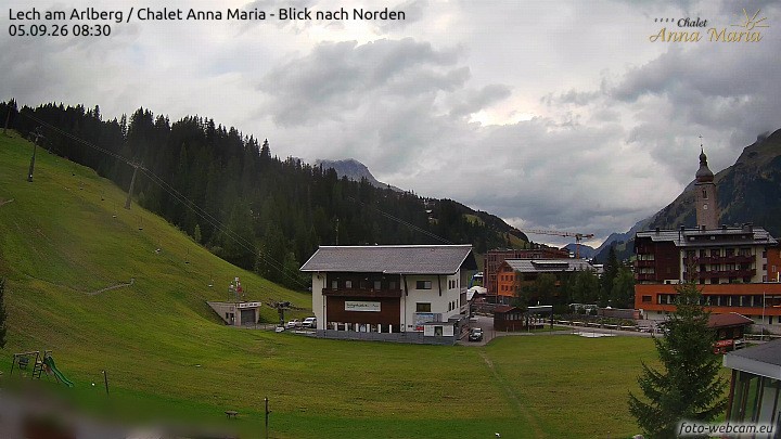 Archiv Foto Webcam Schlegelkopfareal, Lech