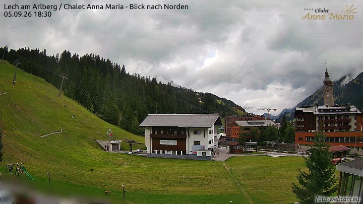 Archived image Webcam Lech (Chalet Anna Maria)