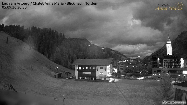 Archived image Webcam Lech (Chalet Anna Maria)