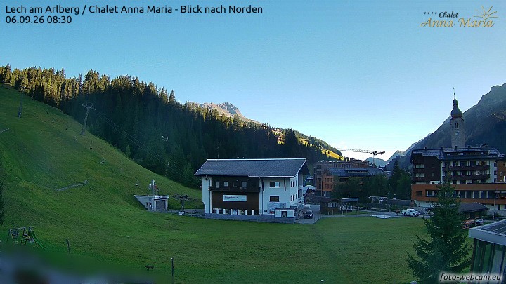 Archiv Foto Webcam Schlegelkopfareal, Lech