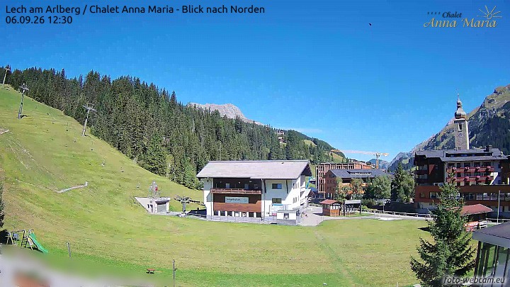 Archiv Foto Webcam Schlegelkopfareal, Lech