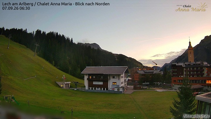 Archiv Foto Webcam Schlegelkopfareal, Lech