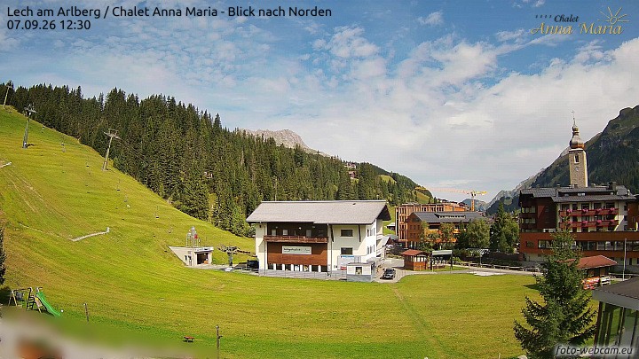Archiv Foto Webcam Schlegelkopfareal, Lech