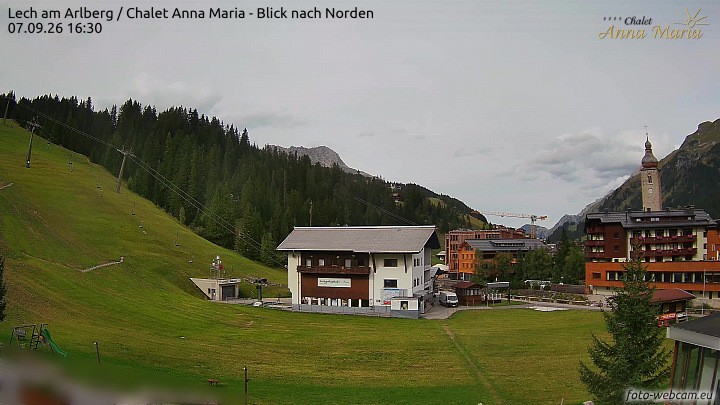 Archiv Foto Webcam Schlegelkopfareal, Lech