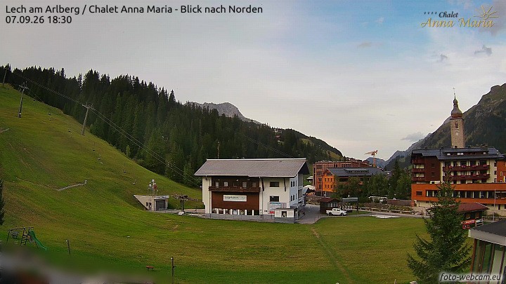 Archiv Foto Webcam Schlegelkopfareal, Lech