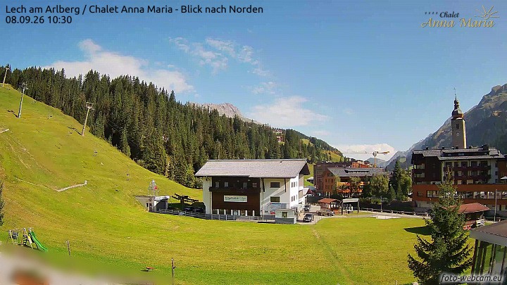 Archiv Foto Webcam Schlegelkopfareal, Lech