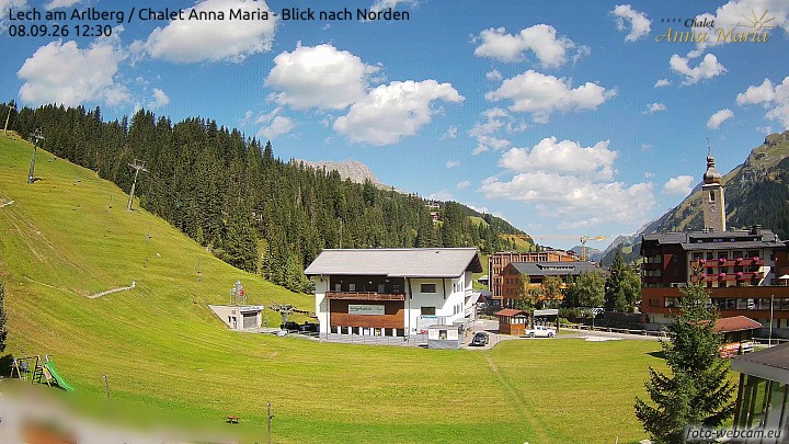Archiv Foto Webcam Schlegelkopfareal, Lech