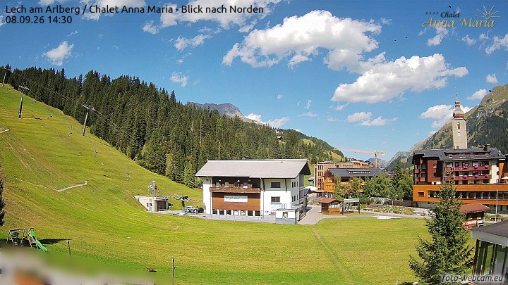 Archiv Foto Webcam Schlegelkopfareal, Lech