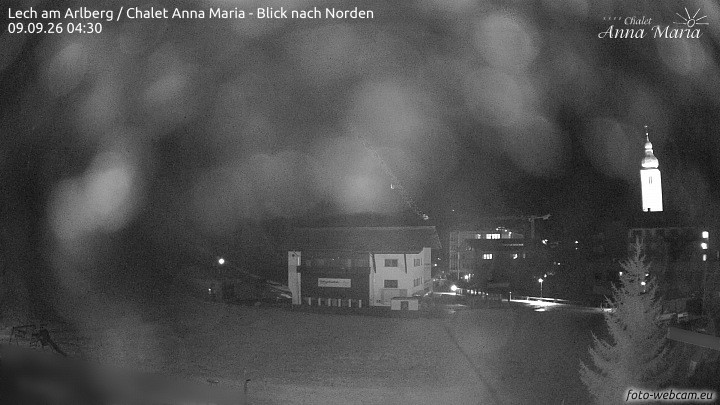 Archived image Webcam Lech (Chalet Anna Maria)