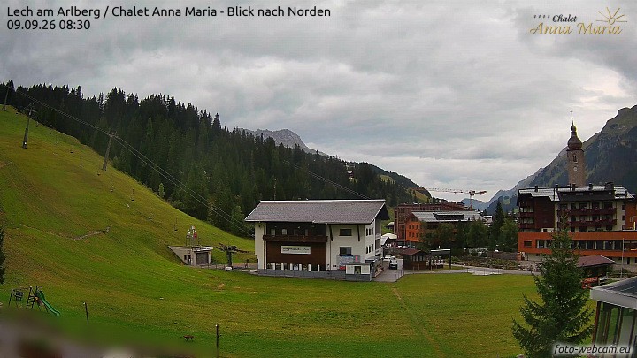 Archived image Webcam Lech (Chalet Anna Maria)