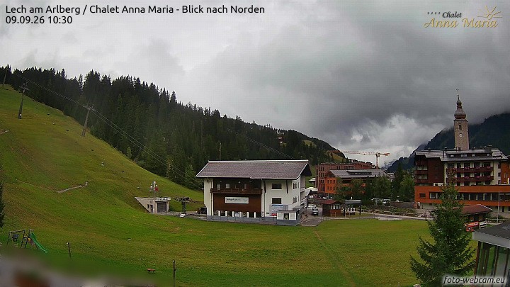 Archived image Webcam Lech (Chalet Anna Maria)