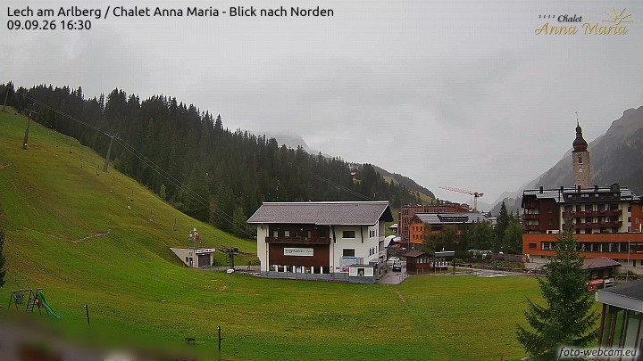 Archived image Webcam Lech (Chalet Anna Maria)