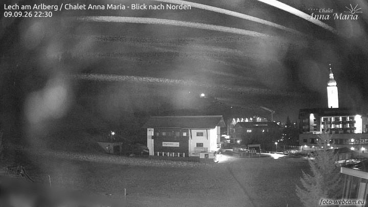 Archived image Webcam Lech (Chalet Anna Maria)