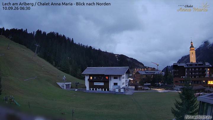 Archiv Foto Webcam Schlegelkopfareal, Lech