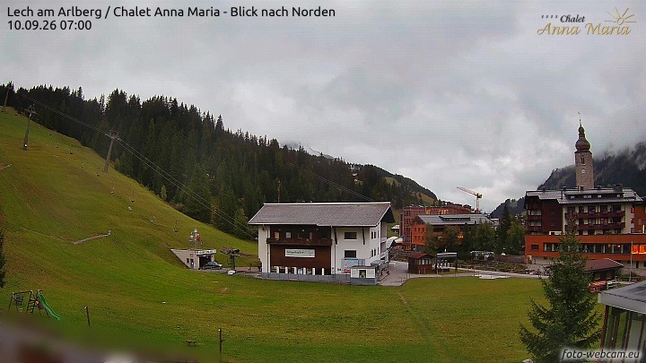 Archiv Foto Webcam Schlegelkopfareal, Lech