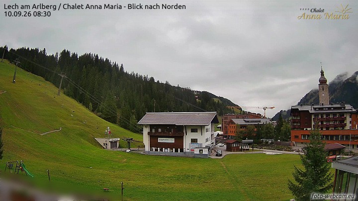 Archiv Foto Webcam Schlegelkopfareal, Lech